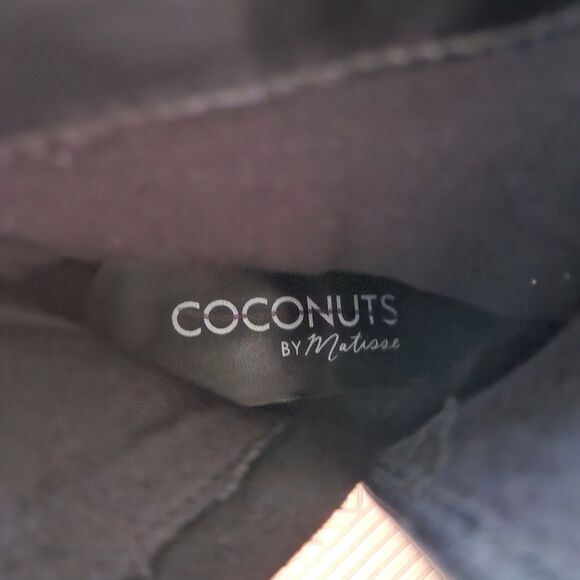 Coconuts by Matisse Booties Ankle Fringe Jane Black Suede Heeled Boots Casual - Picture 12 of 13